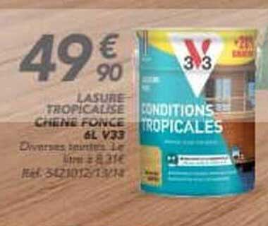 LASURE TROPICALE CHÊNE FONCÉ 6L V33