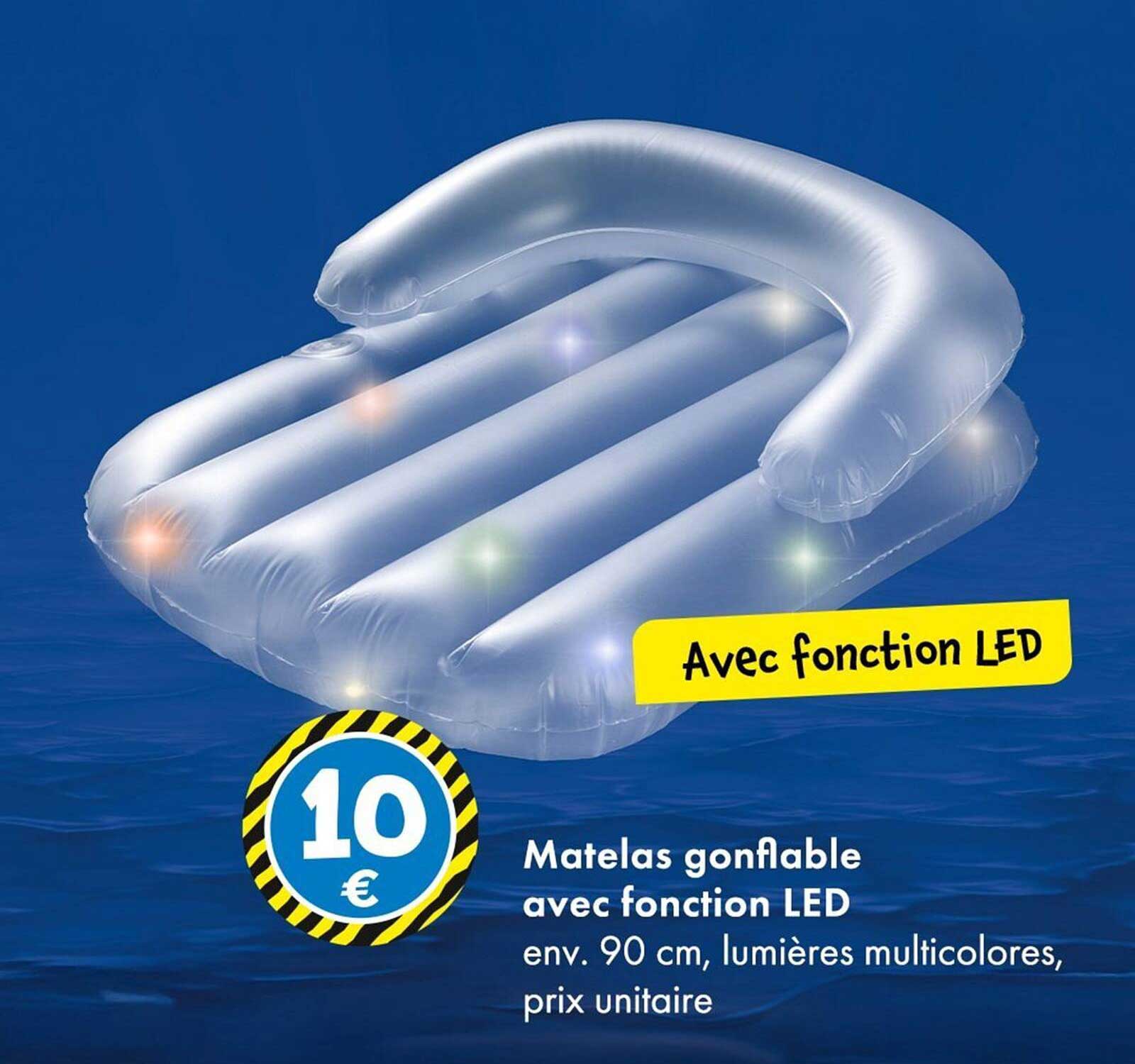 Matelas gonflable avec fonction LED