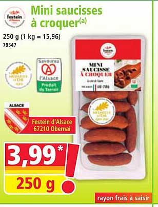 Mini saucisses à croquer