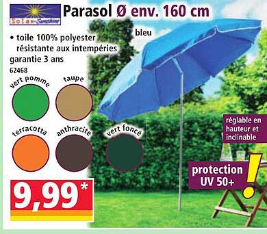 Parasol Ø env. 160 cm