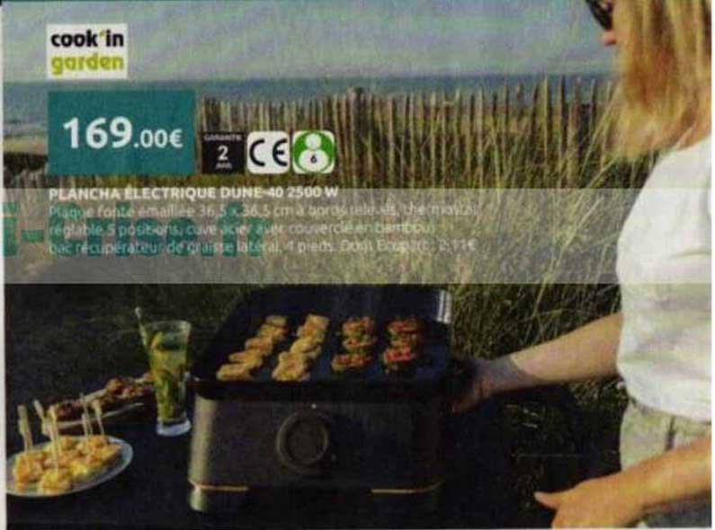 PLANCHA ÉLECTRIQUE DUNE-40 2500 W