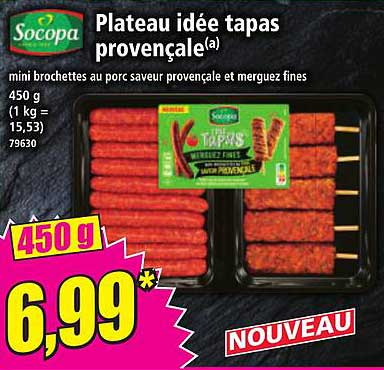 Plateau idée tapas provençale