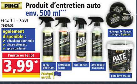 Produit d’entretien auto env. 500 ml***