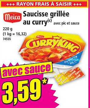 Saucisse grillée au curry(c)