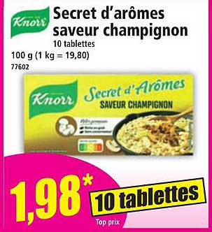 Secret d’arômes saveur champignon