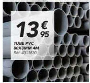 TUBE PVC 80X3MM 4M
