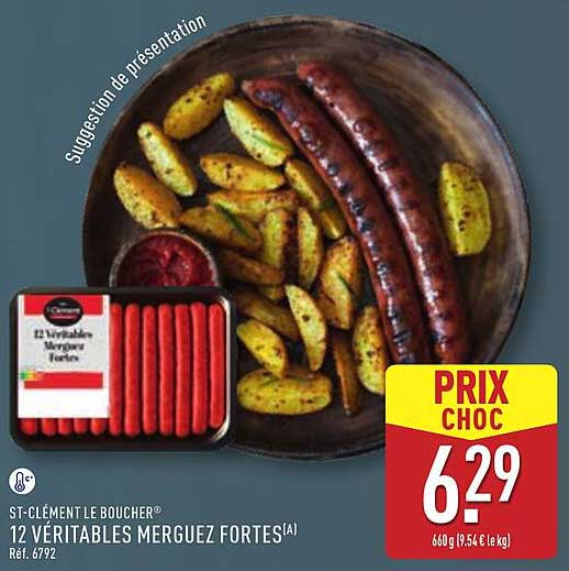 12 VÉRITABLES MERGUEZ FORTES
