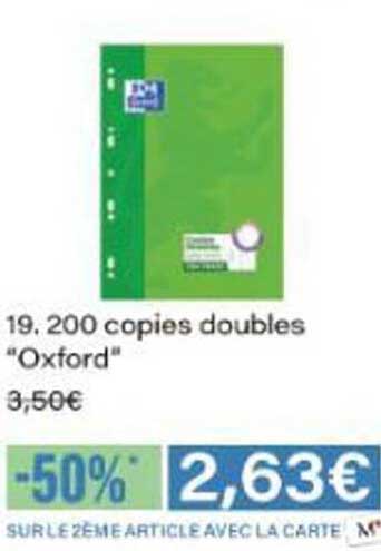 19. 200 copies doubles "Oxford"