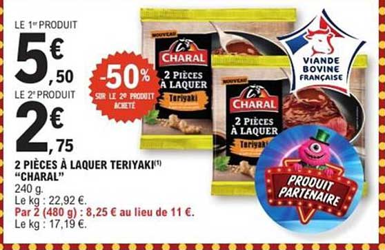 2 Pièces à Laquer Teriyaki Charal