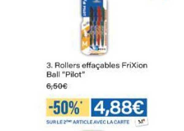 3. Rollers effaçables FriXion Ball "Pilot"