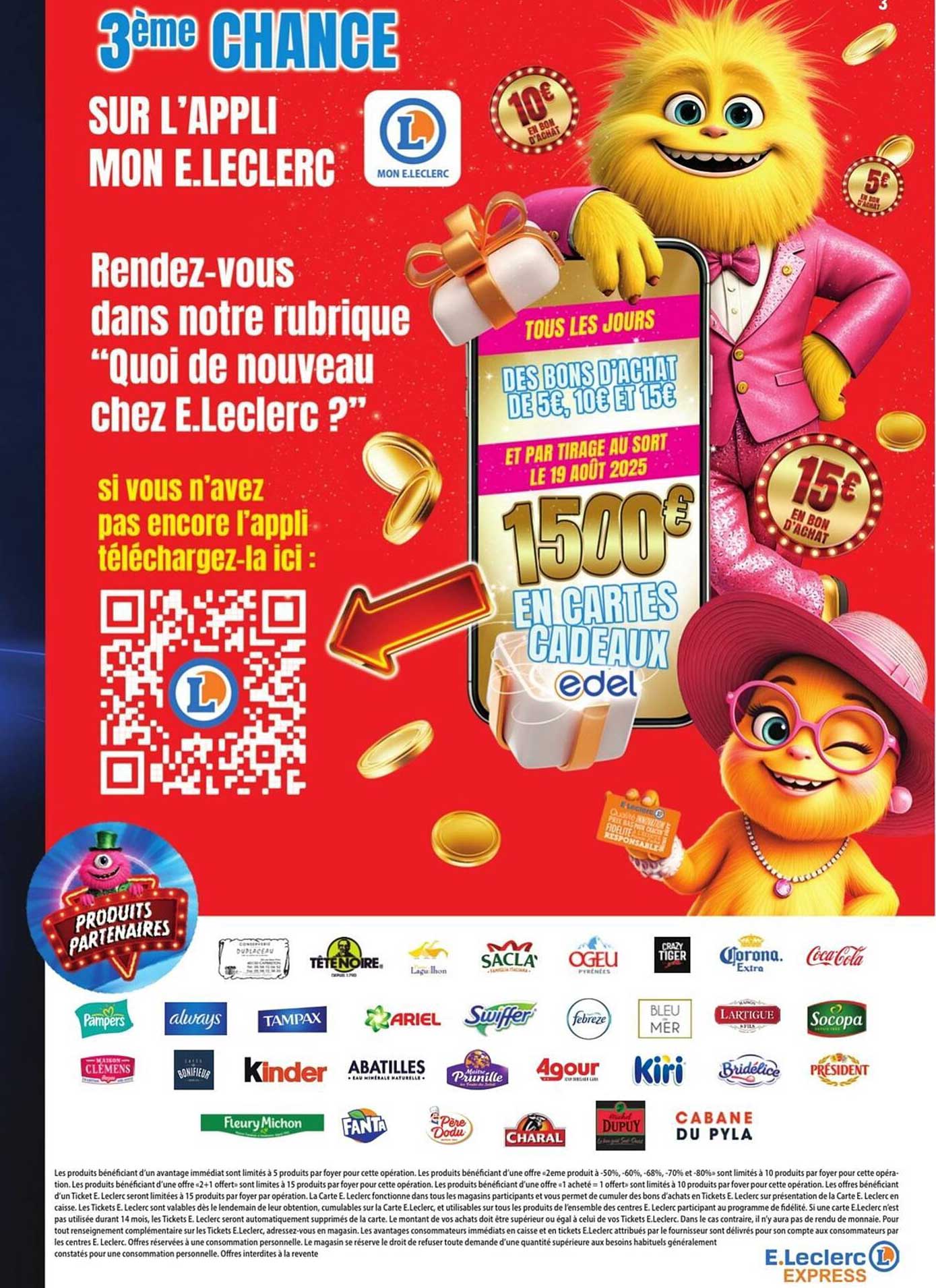 3ème CHANCE SUR L’APPLI MON E.LECLERC