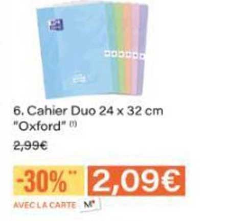 6. Cahier Duo 24 x 32 cm "Oxford"