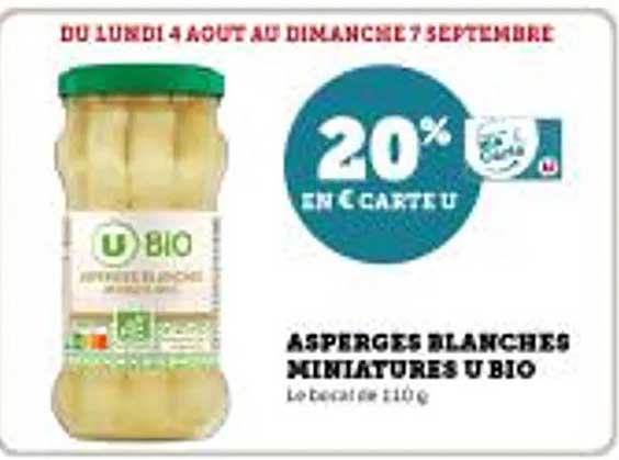 ASPERGES BLANCHES MINIATURES U BIO