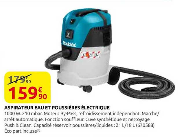 ASPIRATEUR EAU ET POUSSIÈRES ÉLECTRIQUE