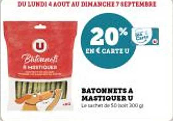 Batonnet à mâchouiller U
