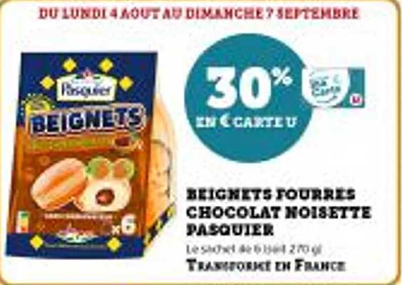 BEIGNETS FOURRÉS CHOCOLAT NOISETTE PASQUIER