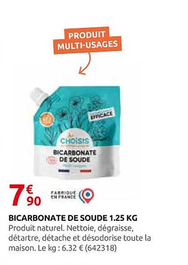BICARBONATE DE SODE 1.25 KG