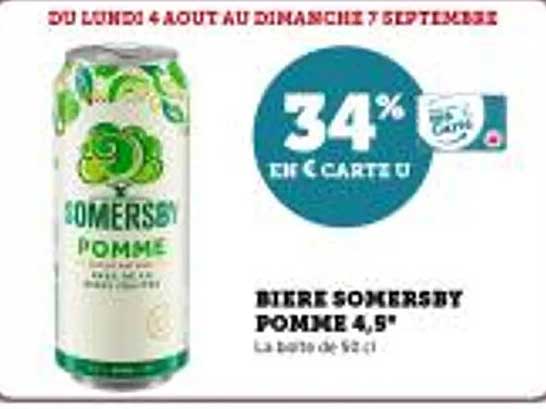 BIÈRE SOMERSBY POMME 4,5°