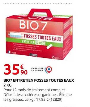 BIO7 ENTRETIEN FOSSES TOUTES EAUX 2 KG