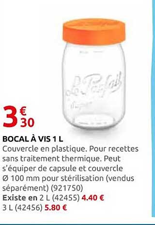 BOCAL À VIS 1 L