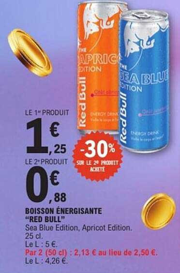 BOISSON ÉNERGISANTE “RED BULL”