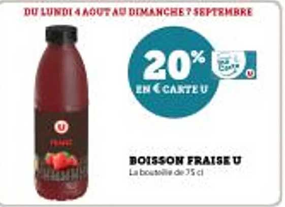 BOISSON FRAISE U