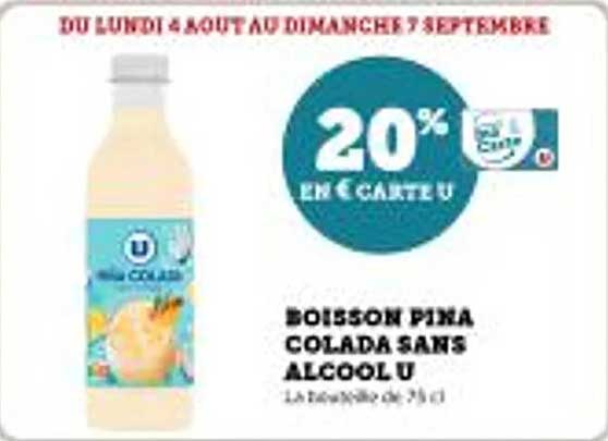 BOISSON PINA COLADA SANS ALCOOL U