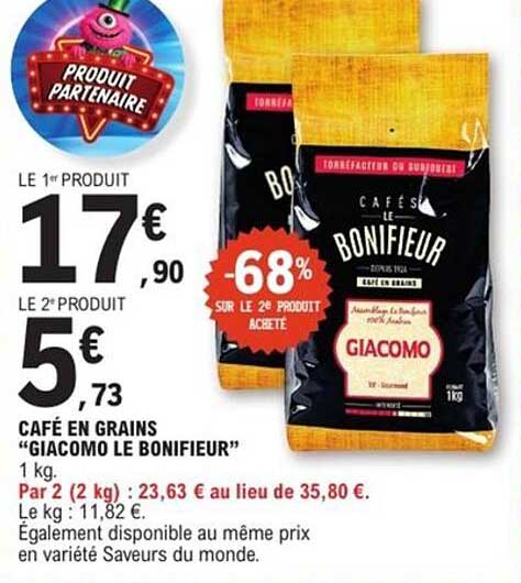 Café en Grains "Giacomo Le Bonifieur"
