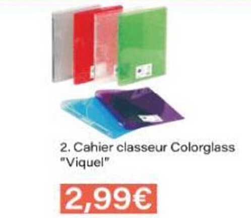 Cahier classeur Colorglass "Viquel"