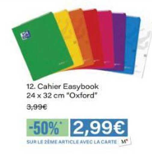 Cahier Easybook 24 x 32 cm "Oxford"
