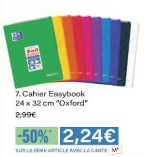 Cahier Easybook 24 x 32 cm "Oxford"