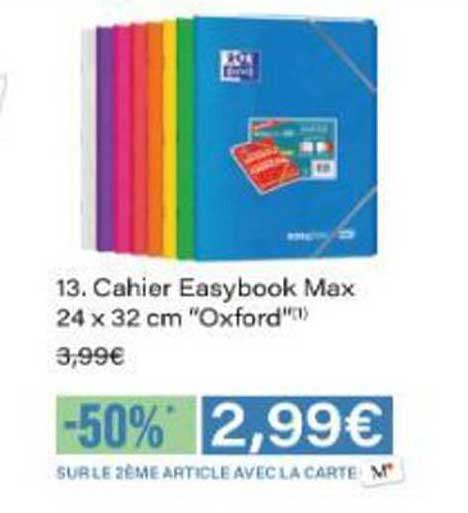 Cahier Easybook Max 24 x 32 cm "Oxford"