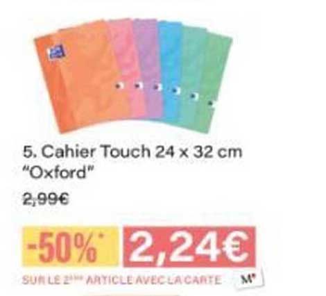 Cahier Touch 24 x 32 cm “Oxford”