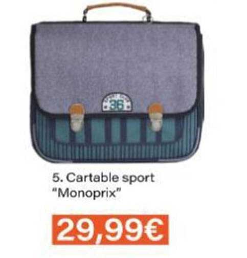 Cartable sport "Monoprix"