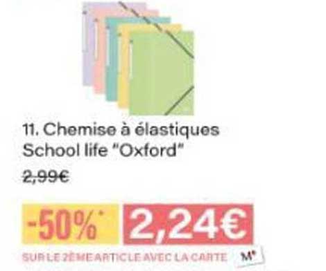 Chemise à élastiques School life "Oxford"