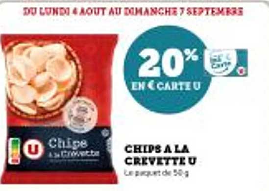CHIPS A LA CREVETTE U