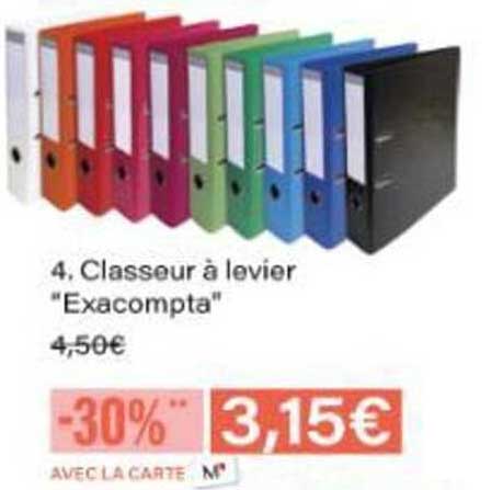 Classeur à levier “Exacompta”