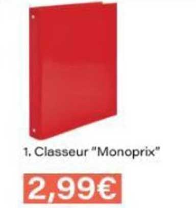 Classeur "Monoprix"