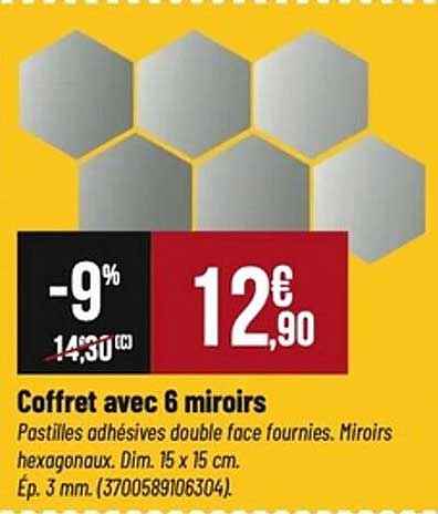 Coffret avec 6 miroirs