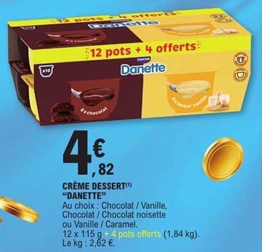 CRÈME DESSERT(*) "DANETTE"