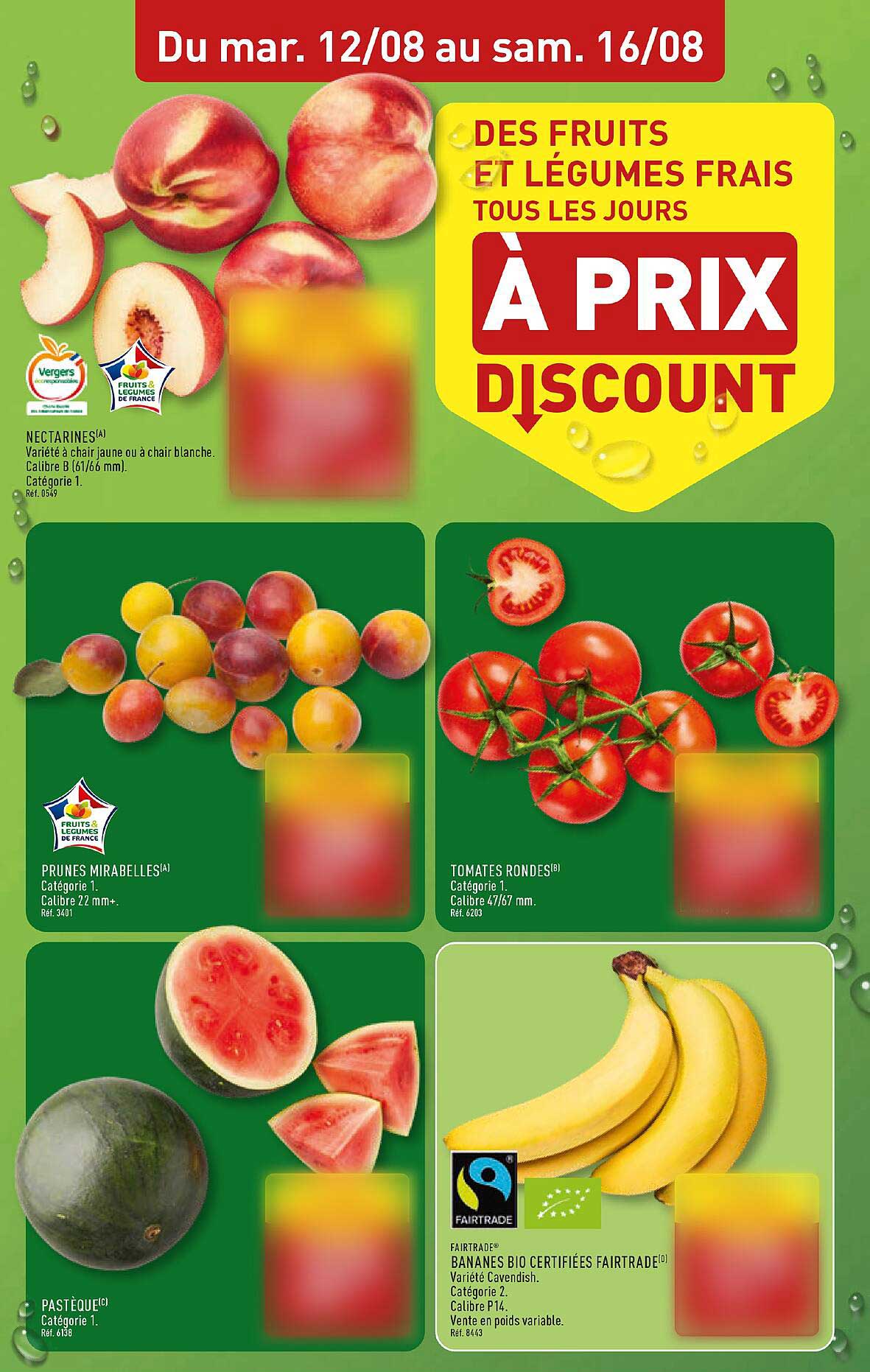 DES FRUITS ET LÉGUMES FRAIS TOUS LES JOURS À PRIX DISCOUNT