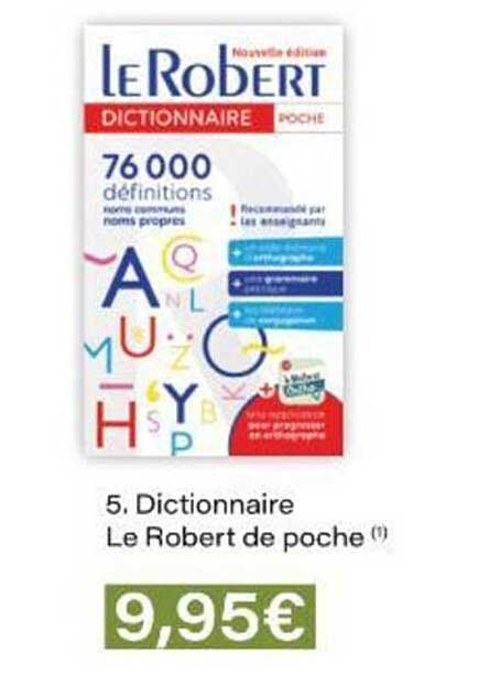 Dictionnaire Le Robert de poche