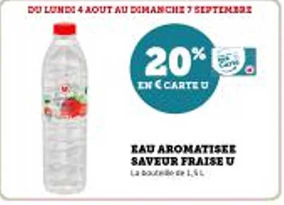 EAU AROMATISÉE SAVEUR FRAISE U