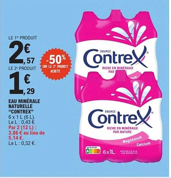 EAU MINÉRALE NATURELLE "CONTREX"