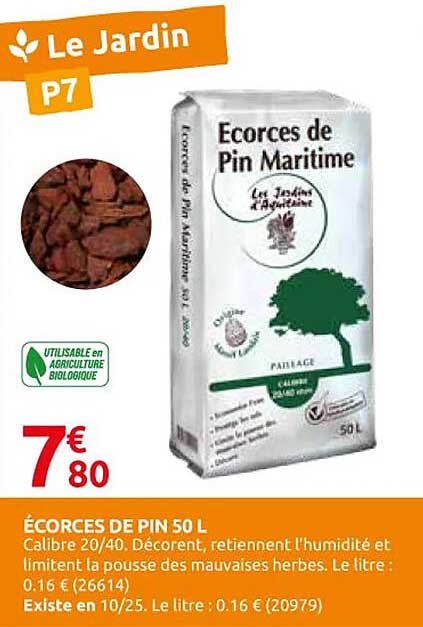 ÉCORCES DE PIN 50 L