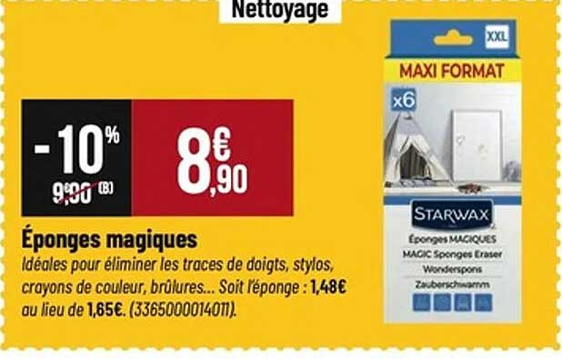 Éponges magiques