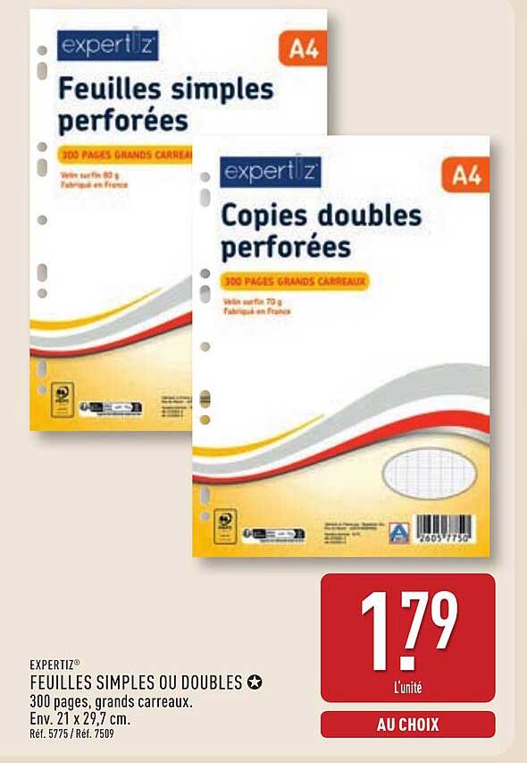 FEUILLES SIMPLES OU DOUBLES