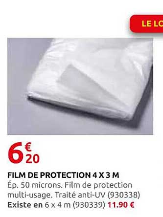 FILM DE PROTECTION 4 X 3 M