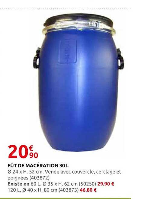 Fût de macération 30 L