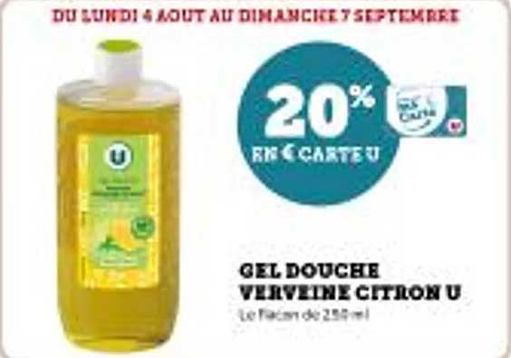GEL DOUCHE VERVEINE CITRON U